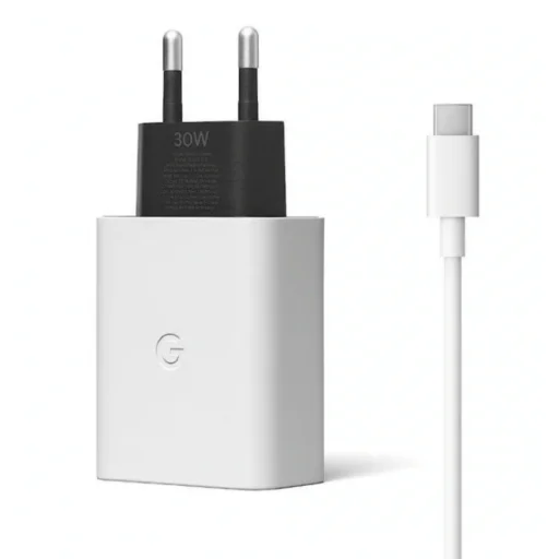 Hálózati Töltő Google, 30W, 3A, 1 x USB-C, USB-C Kábellel, Fehér GA02275-EU - 1