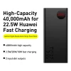 Powerbank Baseus Adaman, 40000mAh, 22.5W, QC + PD, Fekete thumbnail