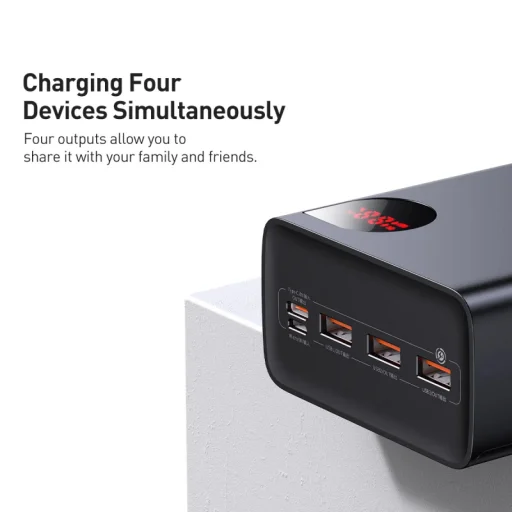 Powerbank Baseus Adaman, 40000mAh, 22.5W, QC + PD, Fekete - 6