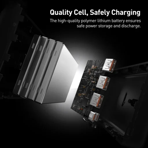 Powerbank Baseus Adaman, 40000mAh, 22.5W, QC + PD, Fekete - 7