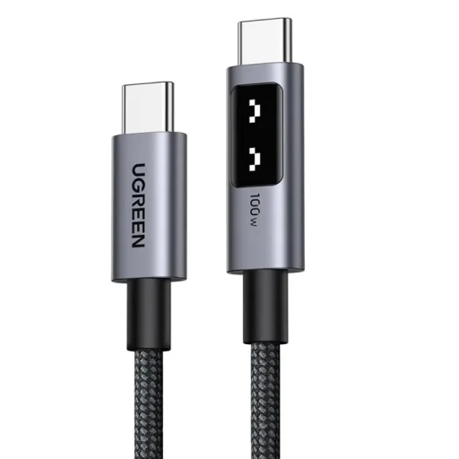 UGREEN L509 USB-C - USB-C kábel, 100W, 5A, 0.5m, Szürke - 1
