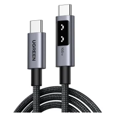 USB-C - USB-C kábel UGREEN L509, 100W, 5A, 3m, Szürke