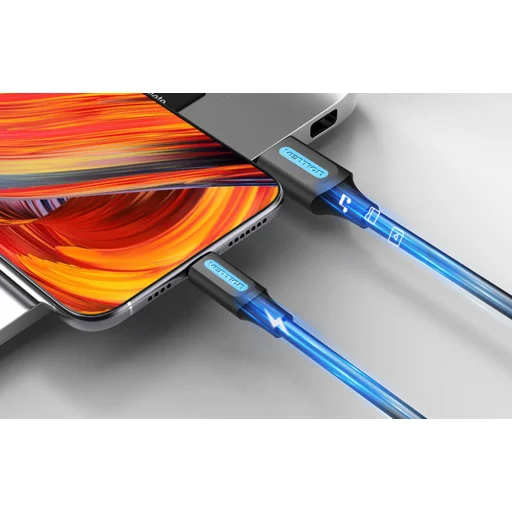 Vention CORBI USB 2.0 A - USB-C kábel 5A 3m fekete PVC - 2