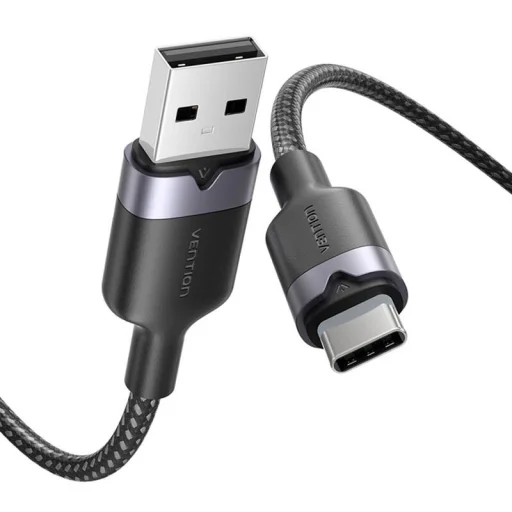 USB 2.0 A - C 3A kábel Vention CTNBF 1M (Fekete) - 2