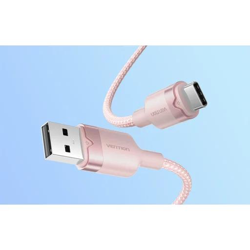 Vention CTNPF 1M USB 2.0 A - USB-C kábel (rózsaszín) - 3