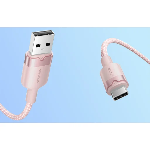 Vention CTNPF 1M USB 2.0 A - USB-C kábel (rózsaszín) - 4