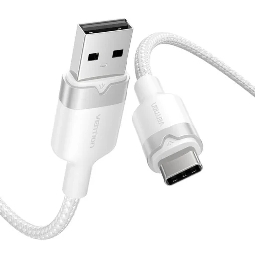 USB 2.0 A Male - USB-C 3A kábel Vention CTNWF 1M (fehér) - 2