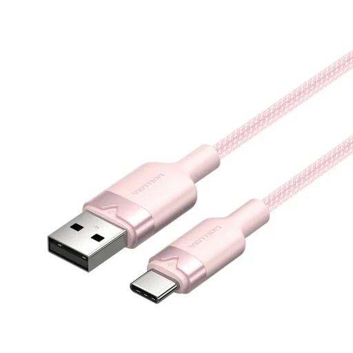 Vention CTNPH USB 2.0 A férfi - C férfi 3A kábel 2M (rózsaszín) - 1