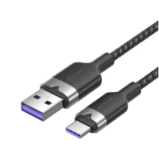 USB 2.0 A Férfi - C Férfi 6A Kábel Vention CTOBF 1M (Fekete)