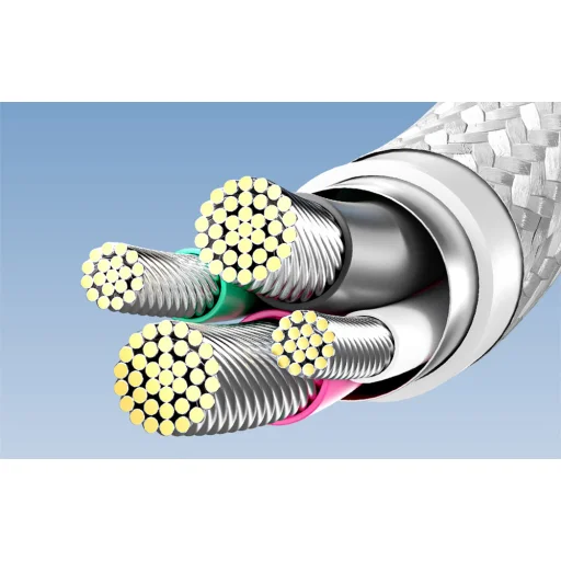 USB 2.0 A Male - C Male 6A kábel Vention CTOWF 1M (Fehér) - 5
