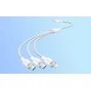 Fehér Vention CTPWG 3in1 3A kábel 1,5M USB 2.0 A thumbnail