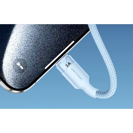 Fehér Vention CTPWG 3in1 3A kábel 1,5M USB 2.0 A - 5