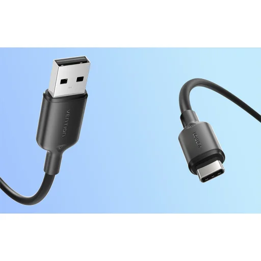 USB 2.0 A férfi - USB-C férfi 3A kábel Vention CTQBF 1m (fekete) - 7