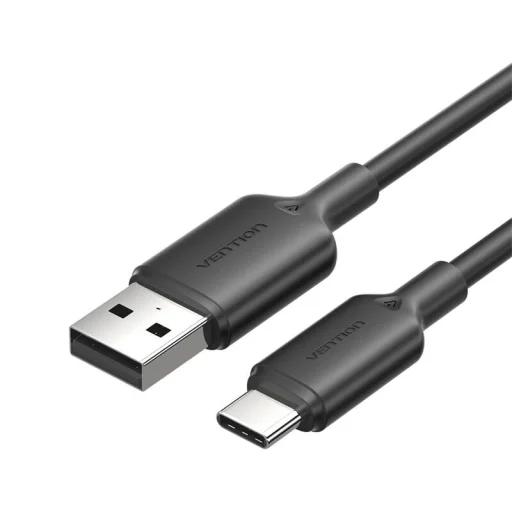 USB 2.0 A férfi - USB-C férfi 3A kábel Vention CTQBF 1m (fekete) - 1