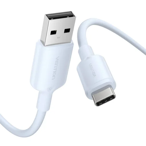 USB 2.0 A Férfi - C Férfi 3A Kábel Vention CTQLF 1M (Kék) - 2