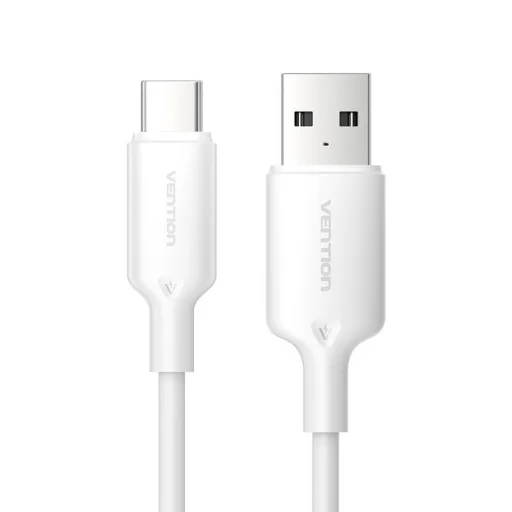 USB 2.0 A - USB-C 3A kábel Vention CTQWF 1M (fehér) - 3