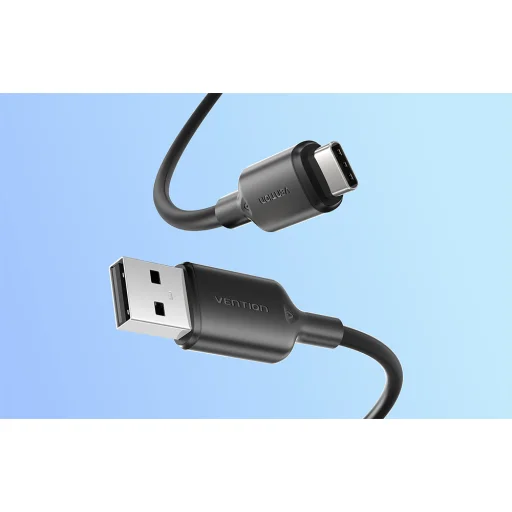 USB 2.0 A férfi - C férfi 3A kábel Vention CTQBH 2M (Fekete) - 7