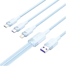 Vention CTRLG 1.5M USB 2.0 A Férfi - 3in1 6A Kábel (Kék)