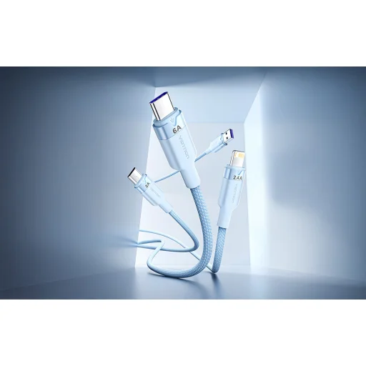 Vention CTRLG 1.5M USB 2.0 A Férfi - 3in1 6A Kábel (Kék) - 2