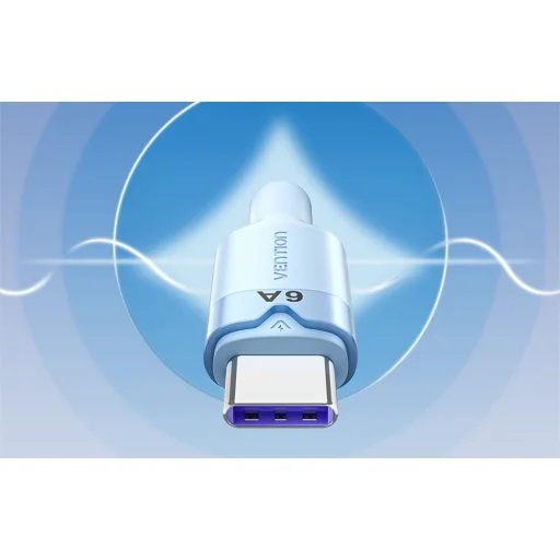 Vention CTRLG 1.5M USB 2.0 A Férfi - 3in1 6A Kábel (Kék) - 6