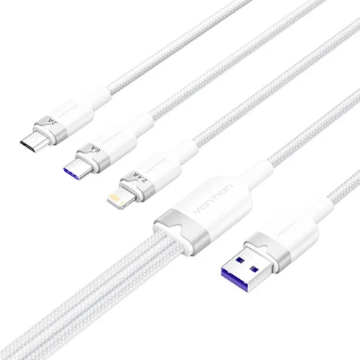 Vention CTRWG 1,5M USB 2.0 A - 3in1 kábel (fehér) - 2