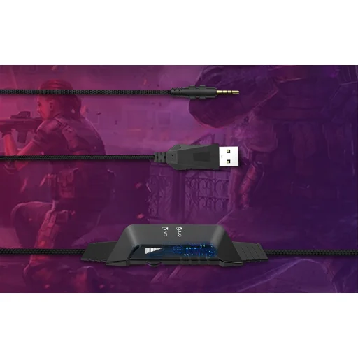 ONIKUMA Gaming Headset K10 PRO RGB (Black) - 6