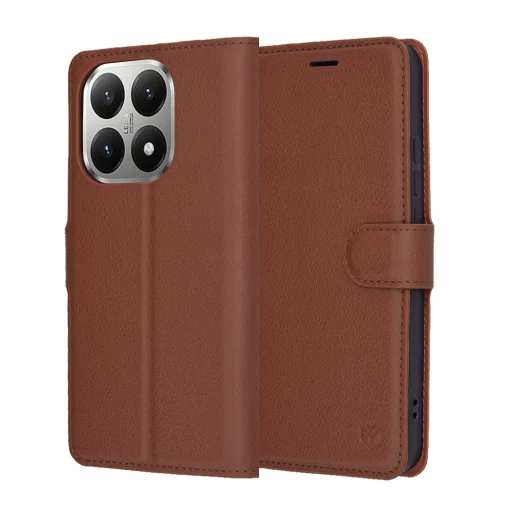  Xiaomi 15T Barna Techsuit - Leather Folio tok - 1
