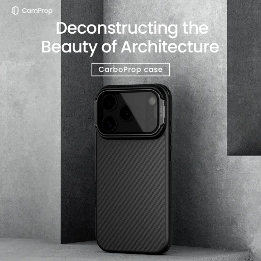 Nillkin CarboProp Aramid Mágneses iPhone 17 Pro tok Fekete - 3