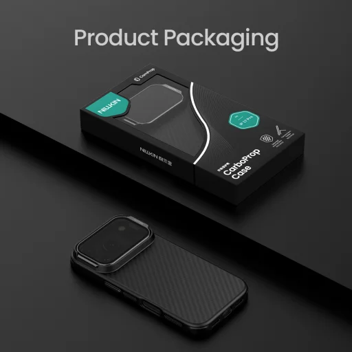 Nillkin CarboProp Aramid Mágneses iPhone 17 Pro tok Fekete - 10