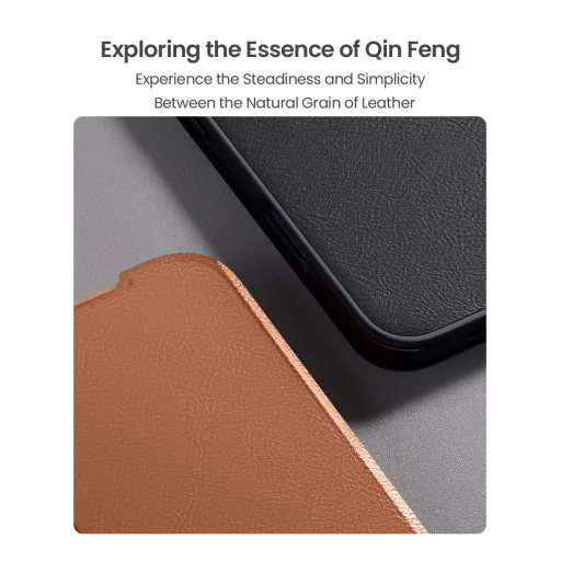 Nillkin Qin Book PRO fliptok Apple iPhone Air Barna tok - 4