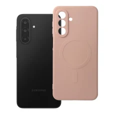 Samsung Galaxy A17 szilikon MagSafe tok rózsaszín