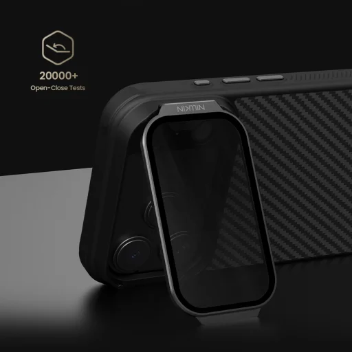 Nillkin CarboProp Aramid Mágneses Tok Apple iPhone 17 Pro Max Fekete tok - 4