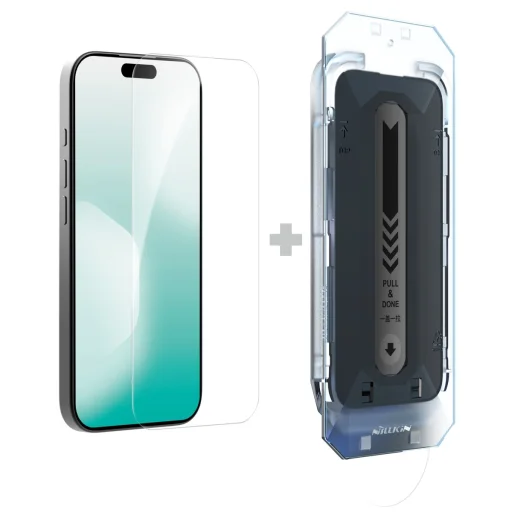 Nillkin Edzett üveg 0.2mm H+ PRO 2.5D tükröződésmentes Apple iPhone 17 üvegfólia (applikátorral) - 1