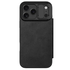 Nillkin Qin Book PRO fliptok Apple iPhone 17 Pro Max Fekete tok
