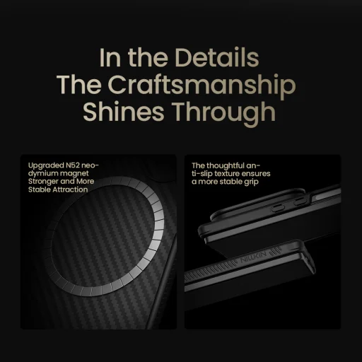 Nillkin CarboProp Aramid Mágneses Tok Samsung Galaxy Z Fold 7 Fekete tok - 8