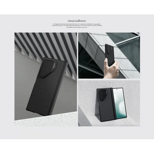 Nillkin CarboProp Aramid Mágneses Tok Samsung Galaxy Z Fold 7 Fekete tok - 9