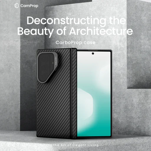 Nillkin CarboProp Aramid Mágneses Tok Samsung Galaxy Z Fold 7 Fekete tok - 4