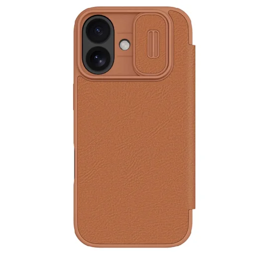 Nillkin Qin Book PRO tok Apple iPhone 17 Brown tok - 1