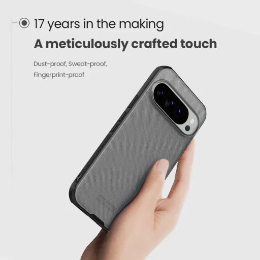 Nillkin Super Frosted PRO hátlap Google Pixel 10 Pro XL-hez Átlátszó Fekete tok - 3
