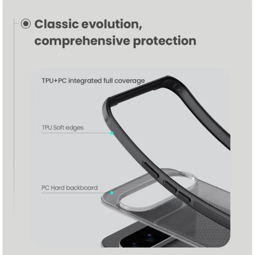 Nillkin Super Frosted PRO hátlap Google Pixel 10 Pro XL-hez Átlátszó Fekete tok - 4