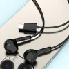 Dudao X3C In-Ear Vezetékes USB-C Fülhallgató 1.2m - Fekete thumbnail