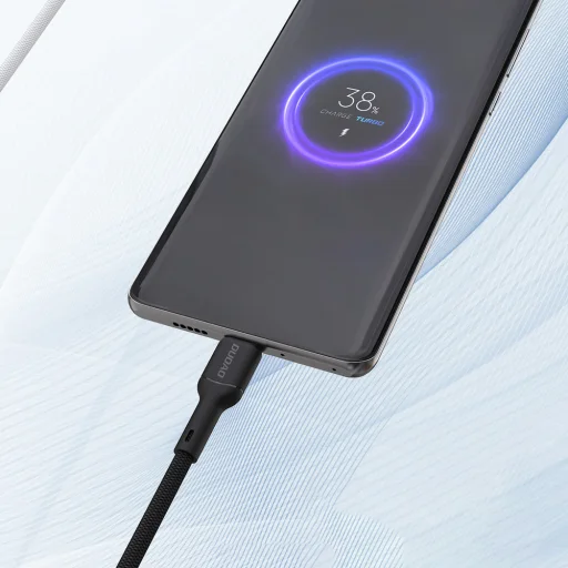 Dudao L9T 5A USB-A - USB-C kábel 1 m - Fekete - 4