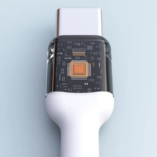 Dudao L9C Max 240W PD USB-C - USB-C Cable 1.2m - White - 3