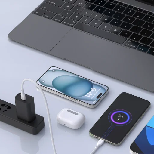 Dudao L9C Max 240W PD USB-C - USB-C Cable 1.2m - White - 4