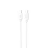 Dudao L4C USB-C / USB-C kábel 30W 1.2m - fehér thumbnail