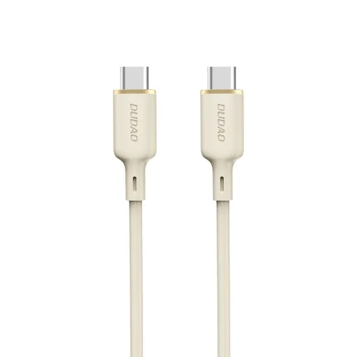 Dudao L7SCC USB-C - USB-C kábel 100W 1m - bézs - 1