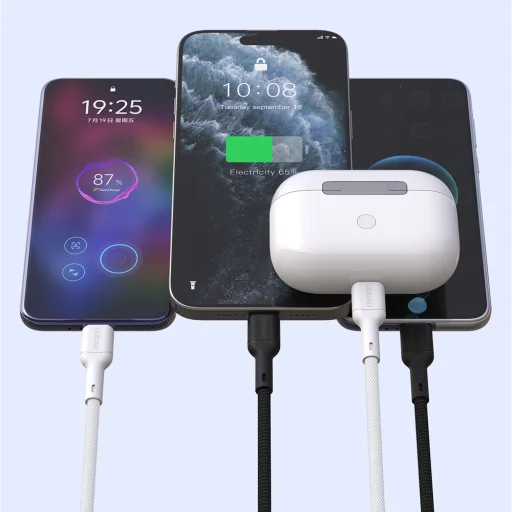 Dudao L9X 30W USB-C - Lightning Kábel 2m - Fekete - 6
