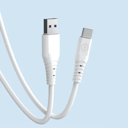 Dudao kábel USB - USB Type C 6A kábel 1 m fehér (TGL3T), - 2