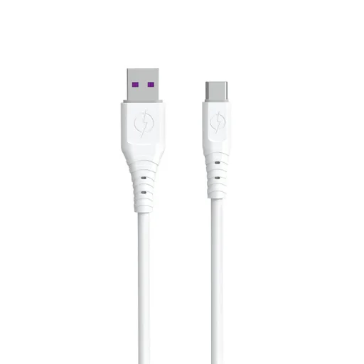 Dudao kábel USB - USB Type C 6A kábel 1 m fehér (TGL3T), - 1