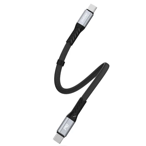 Dudao L10C USB-C - USB-C PD kábel 100W 5A 0.23m - fekete - 2